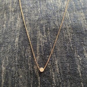 Gorjana 18k Rose Gold adjustable pendant necklace NWT!